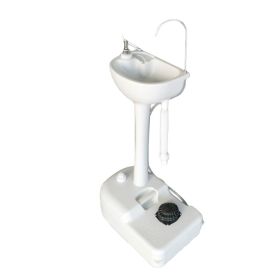 Portable And Portable Outdoor Washbasin (Option: White)