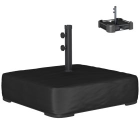 Garden Parasol Base 176 lbs Sand Filled Heavy Duty Stand for Cantilever Umbrellas and 1.9" Poles Black (Option: Black-1075x210x155 mm)