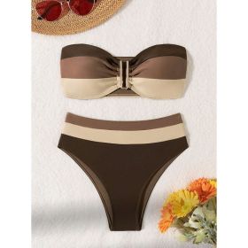Women's Two-piece Casual Swimsuit P265-09 (Option: Design and color-M)