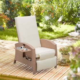 Patio Recliner (Option: Beige-850x740x640 mm)
