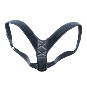 Medical Clavicle Posture Corrector Lower Back Correction Strap (Option: Black-S)