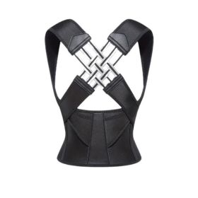 Posture Corrector For Men Women, Adjustable Anti Hunchback Back Brace, Breathable Shoulder Straightener For Upper Back Posture Support (Option: Black-XL)