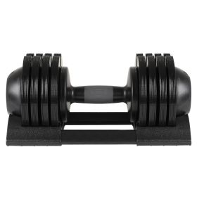 52LBS  Adjustable Dumbbell Steel And Plastic (Option: Black)