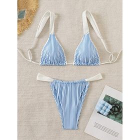Women's Two-piece Casual Swimsuit P288-10 (Option: Blue-S)