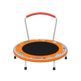36inch Mini Trampoline For Kids Ages 1-6 Indoor Outdoor Trampoline With Handle  For Kids (Option: Orange)