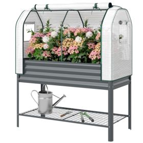 Raised Garden Bed With PE Greenhouse (Option: defaulttitle)