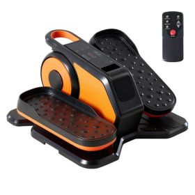 Compact Under-Desk Elliptical - Quiet Mini Pedal Exerciser With Adjustable Speed And LED Display (Option: Orange)