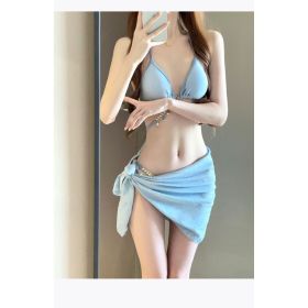 Women's Mermaid Chain-link Bikini In European And American Seductive Style, With Straps And Triangle Cut, Three-piece, Perfect For Instagram (Option: default)