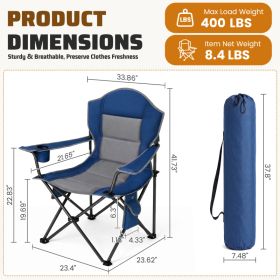 Heat Camping Chairs, Outdoor Folding Chairs (Option: Blue gray 1P)
