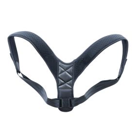 Medical Clavicle Posture Corrector Lower Back Correction Strap (Option: Black-XL)