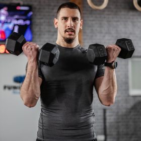 2 x 15lbs Hex Dumbbell Set of 2 (Option: Black-290x220x110 mm)