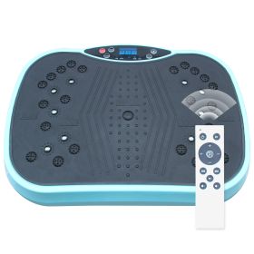Vibration Plate Exercise Machine - Whole Body Workout Vibration Fitness Platform, Home Training Equipment for Weight Loss & Toning (Color: BLACK BLUE)