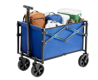 Foldable Carriages And Wheels, Trolleys And Lightweight Portable Folding Practical (Option: Blue)