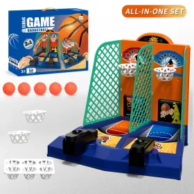 Basketball Shooting Table Game (Option: TwoinOneRed)