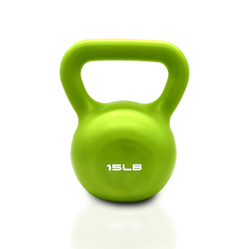 15lbs Kettlebell Set, Strength Training Kettlebells Weight Set For Women, Vinyl Coated Kettle Bell For Home Gym Workout Weight Lifting Equipment, (Option: Green)