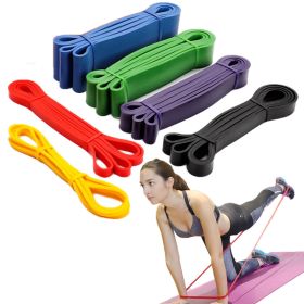 Elastic Resistance Band; Exercise Expander Stretch Fitness Rubber Band; Pull Up Assist Bands For Training Pilates Home Gym Workout (Color: GREEN)