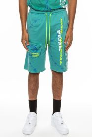 Weiv Hype Official Print Shorts (Color: SAGE, size: S)