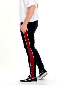 VELVET PANTS (Color: Red, size: M)