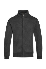 Weiv Mens Solid Full Zip Sweater (Color: CHARCOAL, size: M)