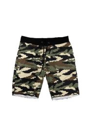 WeRaw Cut Sweat Shorts (Color: WOOD CAMO, size: S)