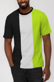Weiv Mens Color Block T Shirt (Color: Black, size: M)