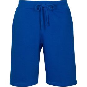 Fleece Sweat Shorts (Color: Royal-Blue, size: 3XL)