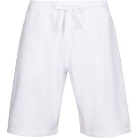 Fleece Sweat Shorts (Color: White, size: 3XL)