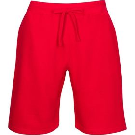 Fleece Sweat Shorts (Color: Orange, size: 3XL)