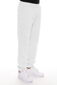 Little Better Premium Cotton Sweat Pant (Color: White, size: XL)