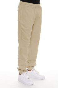 Little Better Premium Cotton Sweat Pant (Color: Khaki, size: XL)