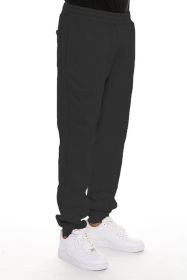 Little Better Premium Cotton Sweat Pant (Color: Black, size: L)