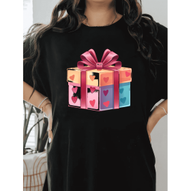 Casual Women's Cotton T-Shirt with Bow Detail - Trendy and Comfortable for Every Season (Style: 31)