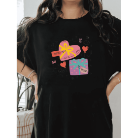 Casual Women's Cotton T-Shirt with Bow Detail - Trendy and Comfortable for Every Season (Style: 23)