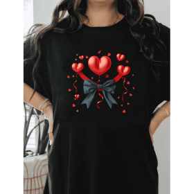 Casual Women's Cotton T-Shirt with Bow Detail - Trendy and Comfortable for Every Season (Style: 101)