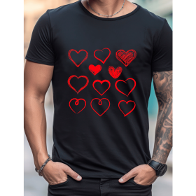 Celebrate in Style with This 100% Cotton Men's Valentine's Day Tee (Style: 459)