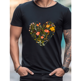 Celebrate in Style with This 100% Cotton Men's Valentine's Day Tee (Style: 469)