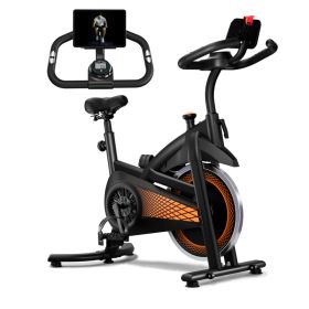 Exercise Bike, Adjustable Magnetic Resistance Stationary Bikes , Indoor Bike With 330lbs Weight Capacity Comfortable Seat, Tablet Mount (Option: OR)