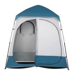 Double Blue White Changing Tent (Option: White)