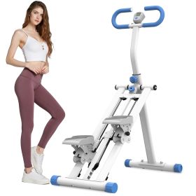 Stair Stepper With Resistance Home-Upgrade Vertical Climber Workout Machine For Full-Body Exercise Climber Fitness Equipment With Stable Frame Ad (Option: Blue)
